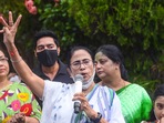West Bengal chief minister Mamata Banerjee after winning Bhabanipur bypolls on October 3 (PTI) West Bengal chief minister Mamata Banerjee after winning Bhabanipur bypolls on October 3 (PTI)