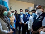 WHO chief Tedros Adhanom Ghebreyesus during his visit to Afghanistan.(Twitter/@WHO) WHO chief Tedros Adhanom Ghebreyesus during his visit to Afghanistan.(Twitter/@WHO)