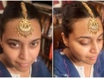 ‘A piece of’ Swara Bhasker’s Nani is this gorgeous gold maangtika(Instagram/@reallyswara) ‘A piece of’ Swara Bhasker’s Nani is this gorgeous gold maangtika(Instagram/@reallyswara)