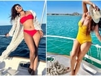 Priyanka Chopra enjoyed a day out at sea with friends and family in Valencia, Spain. Priyanka Chopra enjoyed a day out at sea with friends and family in Valencia, Spain.