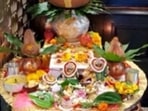 Inside Shilpa Shetty’s Shardiya Navratri puja at home(Instagram/@theshilpashetty) Inside Shilpa Shetty’s Shardiya Navratri puja at home(Instagram/@theshilpashetty)
