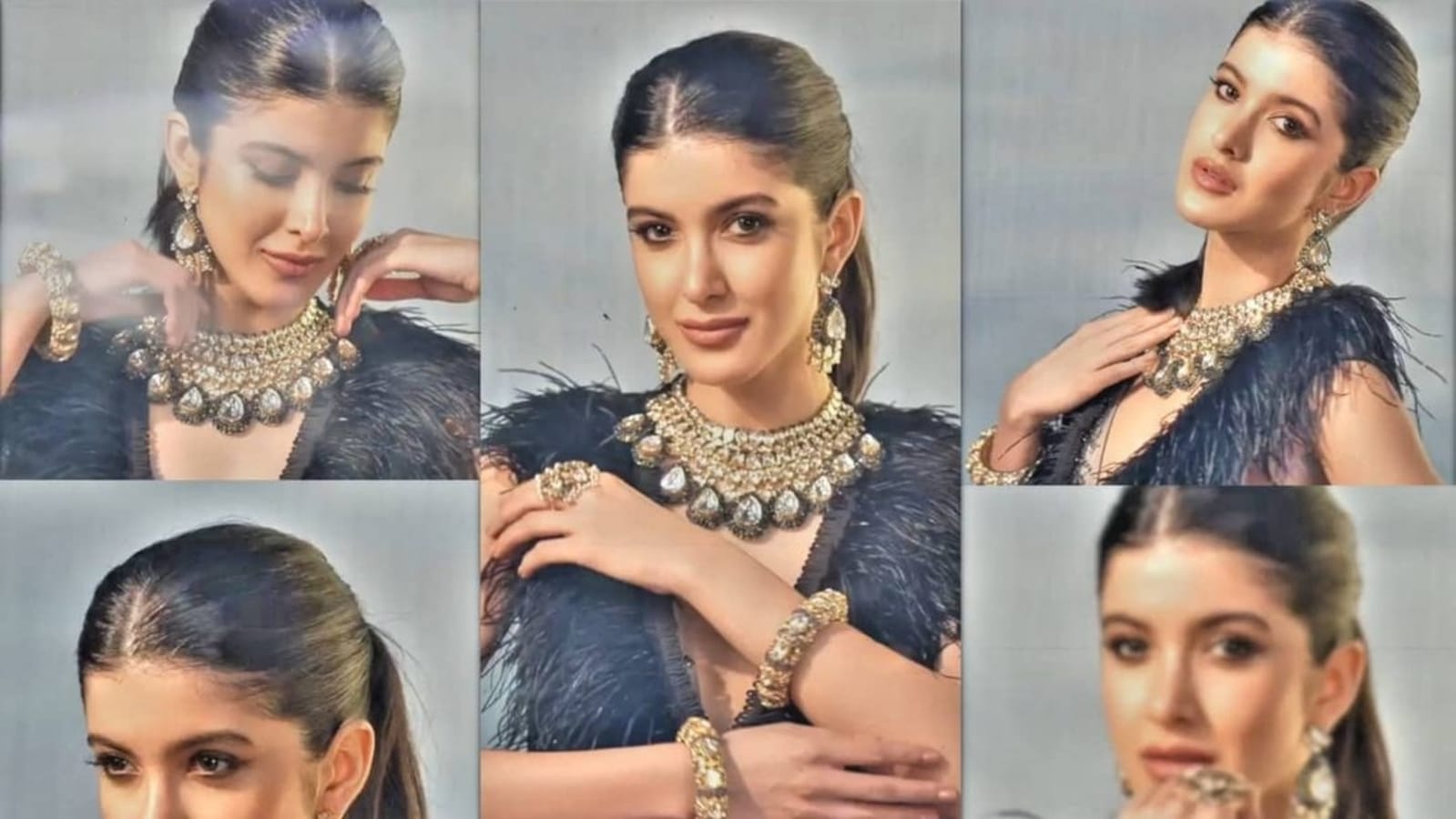 Loved Shanaya Kapoor's sizzling look in feather cape black gown? Here's its cost