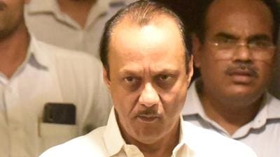 Maharashtra dy CM Ajit Pawar said he lamented the fact that his sisters, who have no connection with his firms or politics, were being raided too by the I-T department. (Kunal Patil/HT Photo) Maharashtra dy CM Ajit Pawar said he lamented the fact that his sisters, who have no connection with his firms or politics, were being raided too by the I-T department. (Kunal Patil/HT Photo)