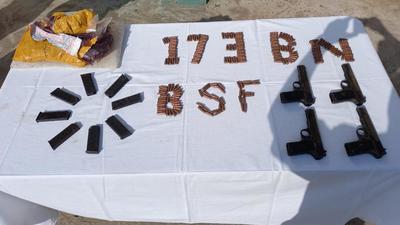 The consignment was found hidden in a polythene bag near the international border in Samba area by the BSF troops. (Photo Courtesy- BSF)