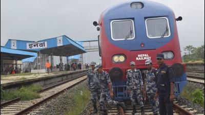 India and Nepal have signed two agreements aimed at boosting cross-border train services. The signing of the standard operating procedures (SOPs) for starting passenger train services on the Jaynagar-Kurtha section will help finalise the technical aspects of running passenger trains in this region. (Image used for representation). (TWITTER.) India and Nepal have signed two agreements aimed at boosting cross-border train services. The signing of the standard operating procedures (SOPs) for starting passenger train services on the Jaynagar-Kurtha section will help finalise the technical aspects of running passenger trains in this region. (Image used for representation). (TWITTER.)