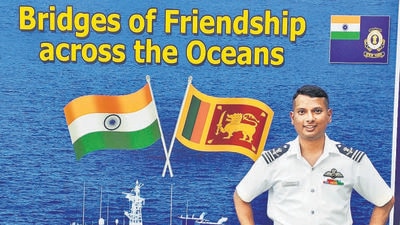 IAF Squadron Leader Deepak Mohanan Nair, who grew up in Pune’s Nigdi, played a major role in controlling a fire caused on-board the crude oil carrier MT New Diamond in September 2020, off the Sri Lankan coast. (HT)