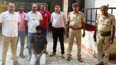 The man was stalking minor girls and also called teachers from different international numbers (Photo Credit- Delhi Police) The man was stalking minor girls and also called teachers from different international numbers (Photo Credit- Delhi Police)