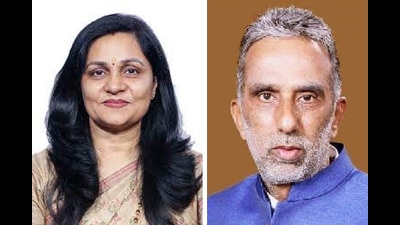 Haryana BJP nominated Lok Sabha MPs Sunita Duggal (Hisar) and Krishan Pal Gurjar (Faridabad) as members of the 80-member national executive committee of the party. (HT File)