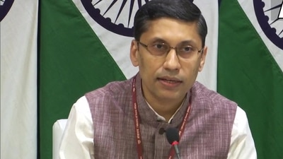 Spokesperson for the ministry of external affairs Arindam Bagchi. (Twitter/@ANI)