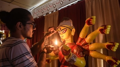 The five day festival of Durga Puja, the biggest one in West Bengal, is slated to start from October 11 (AFP)