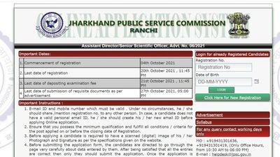 JPSC recruitment 2021: 49 vacancies of Assistant Director and Senior Scientific Officer on offer JPSC recruitment 2021: 49 vacancies of Assistant Director and Senior Scientific Officer on offer