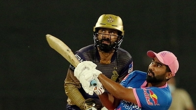 Sharjah: Rahul Tewatia of Rajasthan Royals plays a shot during Indian Premier League cricket match between Kolkata Knight Riders and Rajasthan Royals, at the Sharjah Cricket Stadium, in Sharjah (PTI) Sharjah: Rahul Tewatia of Rajasthan Royals plays a shot during Indian Premier League cricket match between Kolkata Knight Riders and Rajasthan Royals, at the Sharjah Cricket Stadium, in Sharjah (PTI)