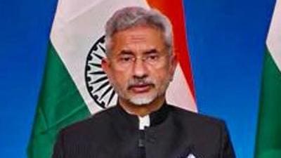 Jaishankar said that the uncertainties arising from Covid-19 cannot be seen as a one-time phenomenon, and countries will have to plan for the future. (PTI Photo) Jaishankar said that the uncertainties arising from Covid-19 cannot be seen as a one-time phenomenon, and countries will have to plan for the future. (PTI Photo)