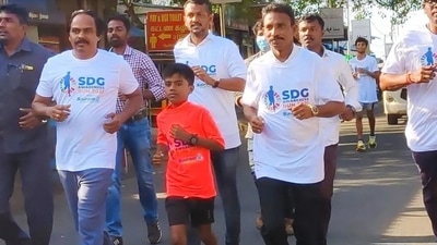 Sharvesh, aged 9, will run from Kanniyakumari to Chennai to spread awareness about sustainable living. (Life Beyond Numbers)