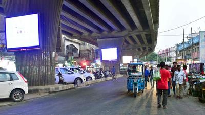 The Ludhiana MC has finally initiated the reconstruction project on Wednesday night. A major portion of the road was constructed overnight, while the remaining work is expected to be completed on Thursday night. (HT File)