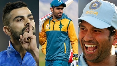 Virat Kohli, Babar Azam and Sachin Tendulkar. (Getty Images) Virat Kohli, Babar Azam and Sachin Tendulkar. (Getty Images)