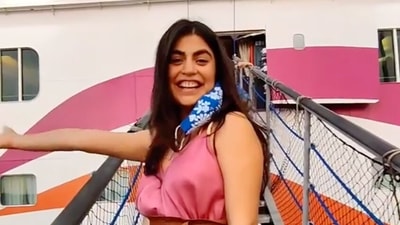 Shenaz Treasury went on a cruise recently with her family. Shenaz Treasury went on a cruise recently with her family.
