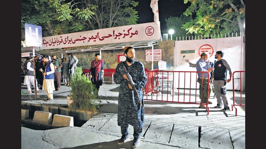 A gurdwara was attacked in Kabul on October 5. (Anadolu Agency via Getty Images)