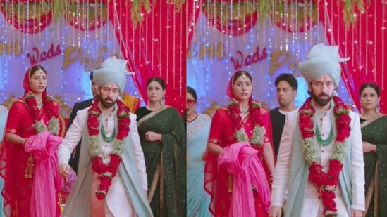 Disha Parmar and Nakuul Mehta in Bade Achhe Lagte Hain 2.