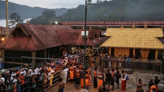 A total of 25,000 devotees will be allowed to enter Sabarimala during the initial days(REUTERS PHOTO.)