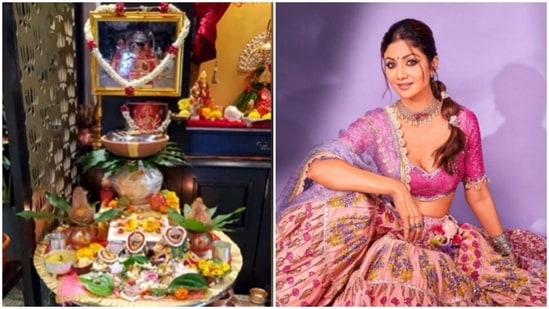 Inside Shilpa Shetty’s Shardiya Navratri puja at home(Instagram/@theshilpashetty)