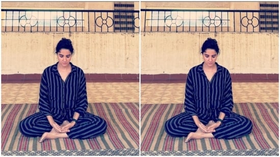 Just sit: Shruti Seth motivates her fans to take up meditation(Instagram/@shru2kill)