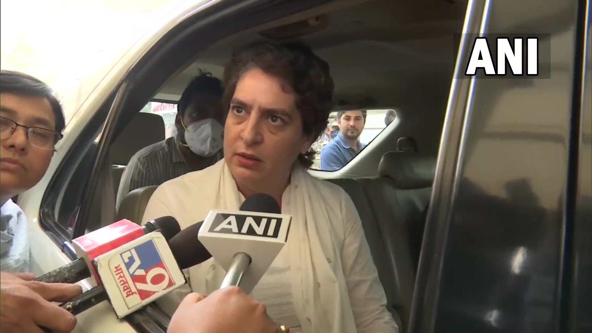 Congress general secretary Priyanka Gandhi Vadra speaks to reporters. (ANI)