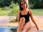 Masaba Gupta's pictures in black sleeveless swimsuit bites our pool party bug(Instagram/masabagupta) Masaba Gupta's pictures in black sleeveless swimsuit bites our pool party bug(Instagram/masabagupta)