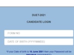 DUET 2021 answer keys: Candidates who have appeared for the exams can download the answer key online and raise objection/s if they want to..