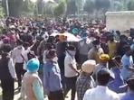 Funeral procession of Supinder Kaur, who died in Thursday's terrorist attack. Funeral procession of Supinder Kaur, who died in Thursday's terrorist attack.
