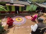 Odisha tries to revive 'Jhoti' folk art(Twitter/sudarsansand) Odisha tries to revive 'Jhoti' folk art(Twitter/sudarsansand)