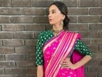 Shibani Dandekar drops major festive fashion cues in bright colours(Instagram/@shibanidandekar) Shibani Dandekar drops major festive fashion cues in bright colours(Instagram/@shibanidandekar)