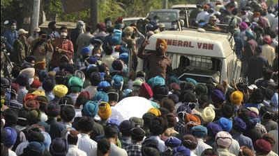 Hundreds of people turned up for the funeral procession of slain government school principal Supinder Kour, who was gunned down by militants, in Srinagar on Friday. (Waseem Andrabi/HT) Hundreds of people turned up for the funeral procession of slain government school principal Supinder Kour, who was gunned down by militants, in Srinagar on Friday. (Waseem Andrabi/HT)