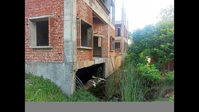 Bal Bhawan in Ambala was initially supposed to come up at a cost of  ₹6 crore, but after the budget rose to  ₹9 crore, the construction was halted. (HT Photo)