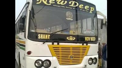 The buses impounded in Ferozepur, Punjab, belong to New Deep, Nagpal Bus Service, Raj and Jujhar bus service
