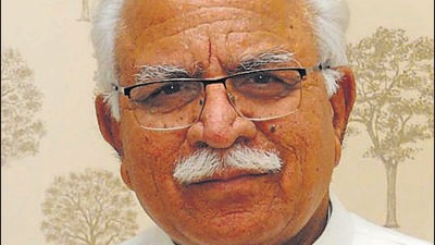 Haryana CM Manohar Lal Khattar retracted his controversial “tit-for-tat” remark allegedly made against farmers protesting the Centre’s farm laws, saying it was ‘misconstrued’. (HT file photo) Haryana CM Manohar Lal Khattar retracted his controversial “tit-for-tat” remark allegedly made against farmers protesting the Centre’s farm laws, saying it was ‘misconstrued’. (HT file photo)