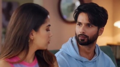 Mira Rajput and Shahid Kapoor in a new ad.&nbsp;