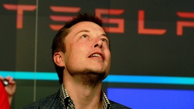 CEO of Tesla Motors Elon Musk reacts following the company's initial public offering at the NASDAQ market in New York.&nbsp; (File Photo / REUTERS)