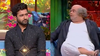 Vicky Kaushal and Kiku Sharda on The Kapil Sharma Show. Vicky Kaushal and Kiku Sharda on The Kapil Sharma Show. 