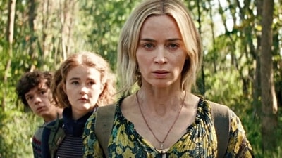 A Quiet Place 2 review: Emily Blunt, Millicent Simmonds and Noah Jupe in a still from the movie, A Quiet Place 2 review: Emily Blunt, Millicent Simmonds and Noah Jupe in a still from the movie,