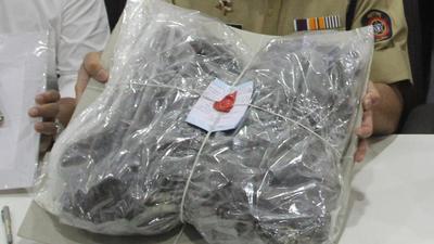 The Rajgad police recovered 6kg in charas estimated to be worth  ₹32 lakh in the local market from a person travelling in a luxury bus on the Mumbai-Bangalore highway on Friday morning. (REPRESENTATIVE PHOTO)