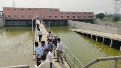 Senior officials of the authority on Thursday visited the primary water treatment plant at Hapur’s Dehra from where Ganga water will reach Greater Noida’s Jaitpur reservoir. (Sourced) Senior officials of the authority on Thursday visited the primary water treatment plant at Hapur’s Dehra from where Ganga water will reach Greater Noida’s Jaitpur reservoir. (Sourced)