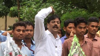 Odisha MLA Prashant Jagdev who was suspended by his party BJD for assaulting a BJP rival in September, has been arrested. (Twitter/@PrasantJagdev) Odisha MLA Prashant Jagdev who was suspended by his party BJD for assaulting a BJP rival in September, has been arrested. (Twitter/@PrasantJagdev)