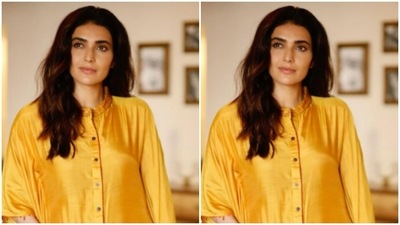 The actor opted for minimal makeup to go with the attire. Nude eyeshadow, mascara-laden eyes and a dab of nude lipstick, and Karishma was ready to make her fans stop and stare. (Instagram/@karishmaktanna) The actor opted for minimal makeup to go with the attire. Nude eyeshadow, mascara-laden eyes and a dab of nude lipstick, and Karishma was ready to make her fans stop and stare. (Instagram/@karishmaktanna)