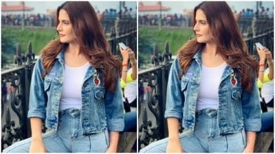 Zareen took a dive down the memory lane and came back with a picture of herself dressed in a white tee shirt and posing in the roads of Shimla. She teamed her white tee shirt with a denim jacket. (Instagram/@zareenkhan) Zareen took a dive down the memory lane and came back with a picture of herself dressed in a white tee shirt and posing in the roads of Shimla. She teamed her white tee shirt with a denim jacket. (Instagram/@zareenkhan)