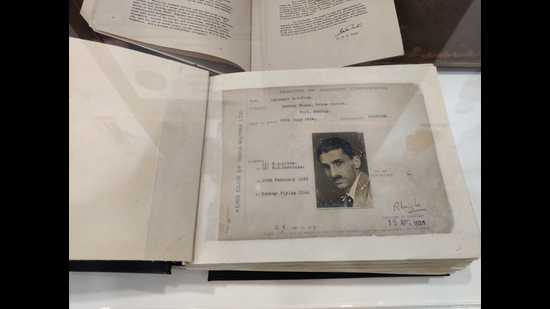 Tata Airlines founder JRD Tata’s aviation certificate.