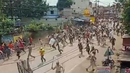The Chhattisgarh police imposed curfew in Kawardha town of Kabirdham district after violence broke out over flags put up by people from two communities.