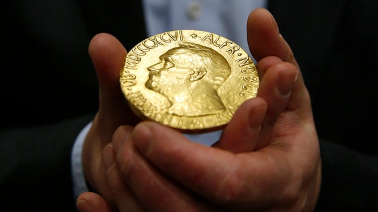 A file photo of the 1936 Nobel Peace Prize medal&nbsp;(File Photo / AP)