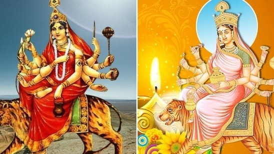 Shardiya Navratri 2021: Maa Chandraghanta and Maa Kushmanda story, puja vidhi, significance(Pinterest)