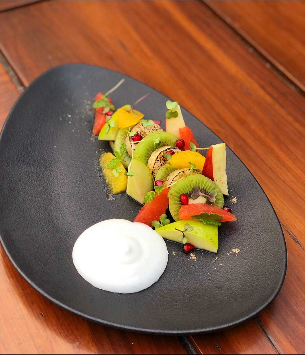Sweet potato and fruit chaat (Chef Amit Kumar, Executive Chef, Aloft New Delhi Aerocity)